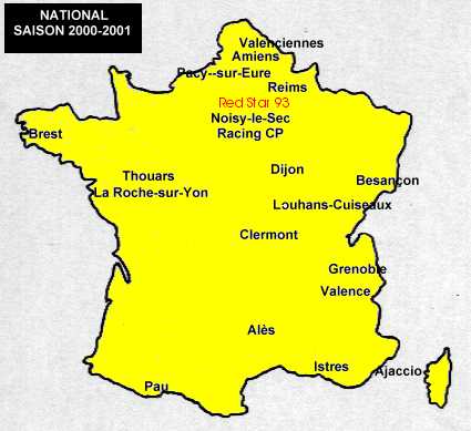 Carte des clubs