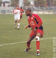 Cdric Sabin, lors dun match, de CFA Nancy  Red Star, en 2001