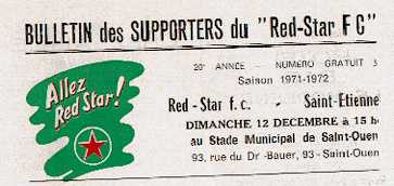 Red Star-Saint Etienne, 1971