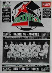 Programme, Racing - Auxerre