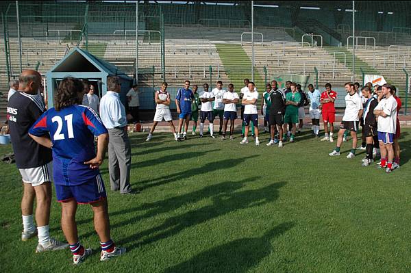 Bruno Davoine s�adresse aux joueurs