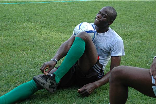 Abrahim Tounkara, en plein effort