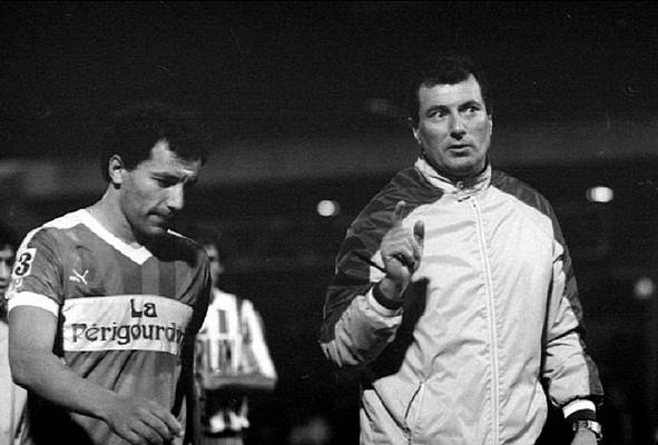 Roger Lemerre, � droite sur cette photo, en compagnie de Za�r Kedadouche sera pr�sent le 10 mars � Bauer (photo Gilles Saillant)