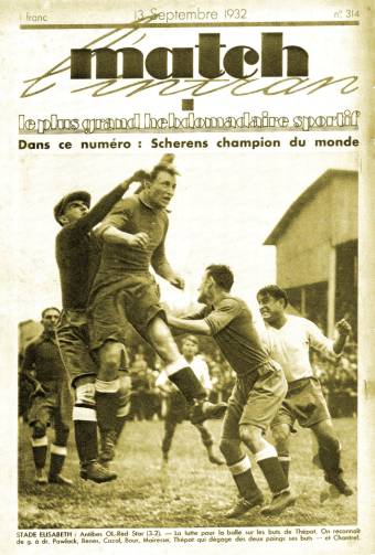 Premier match de football professionnel, en 1932, Antibes prend le dessus sur le Red Star 3-2