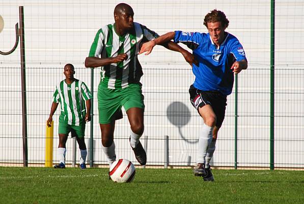 Mamadou Sow, lors de la rencontre face  lEntente SSG