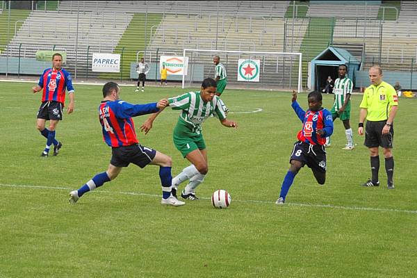 Mickal Marquet, lors de la rencontre Red Star - Concarneau