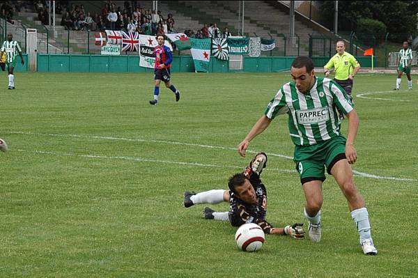 Khaled Kemas, lors du match face  Concarneau