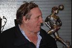 GERARD DEPARDIEU AU RED STAR, LES PHOTOS DE SA VISITE