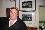 GERARD DEPARDIEU AU RED STAR, LES PHOTOS DE SA VISITE