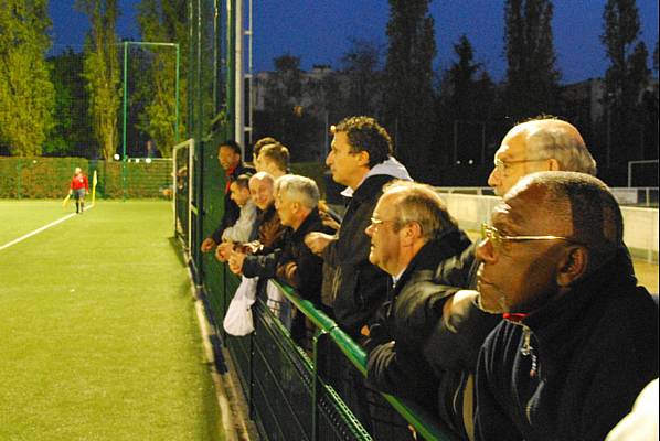 Patrice Haddad, sur le bord du terrain, mercredi  Yerres