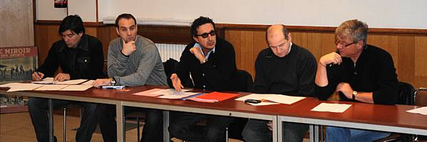 De gauche � droite : Eric Santamaria, Eric Charrier, Patrice Haddad, Beno�t Delano� et Bruno Davoine