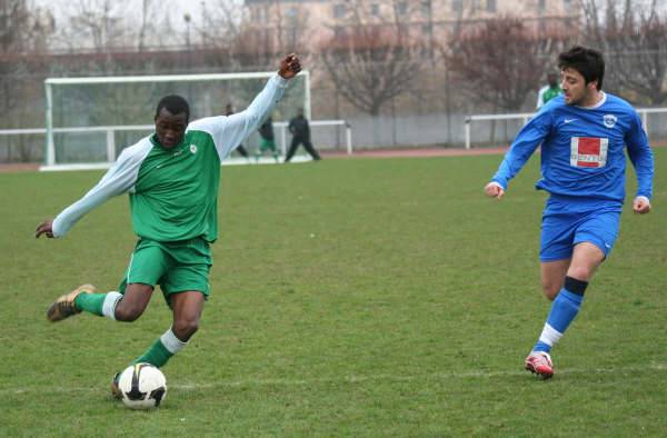 Le premier des cinq buts du Red Star 