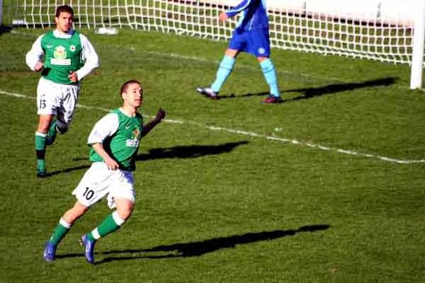 Jamel Zahiri apr�s un de ses deux buts