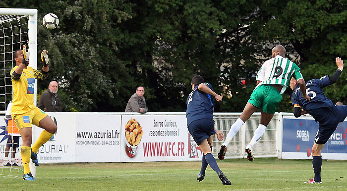 Le but de Cdric Sabin (photo Jacques Martin) 