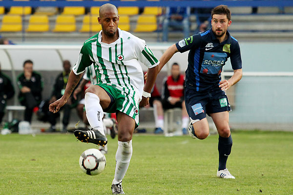 Ludovic Fardin, lors du match Compigne - Red Star