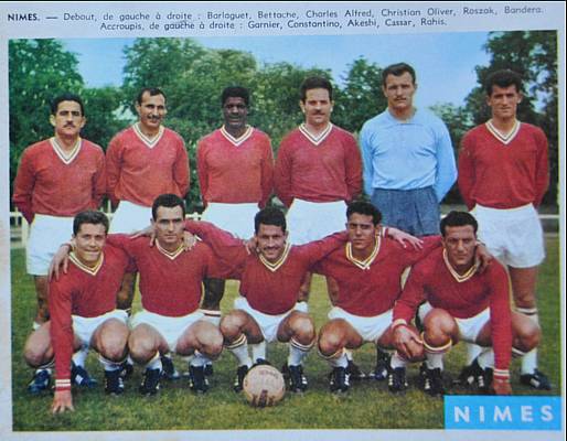 Nmes Olympique, finaliste de la Coupe de France 1961 (archive G. Valck)