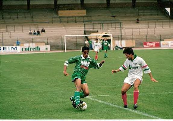 Premier match de Steve Marlet, en DH sous le maillot du Red Star face  Lusitanos  GT Valck