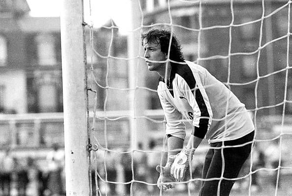 Xavier Prez, en 1982, match amical face  Abbeville  Photo Gilles Saillant