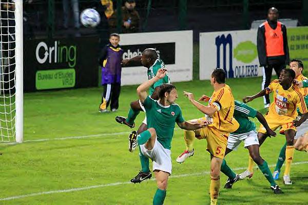 Match aller,  Orlans, Julien Cordonnier ouvre la marque pour Orlans  Jacques Martin