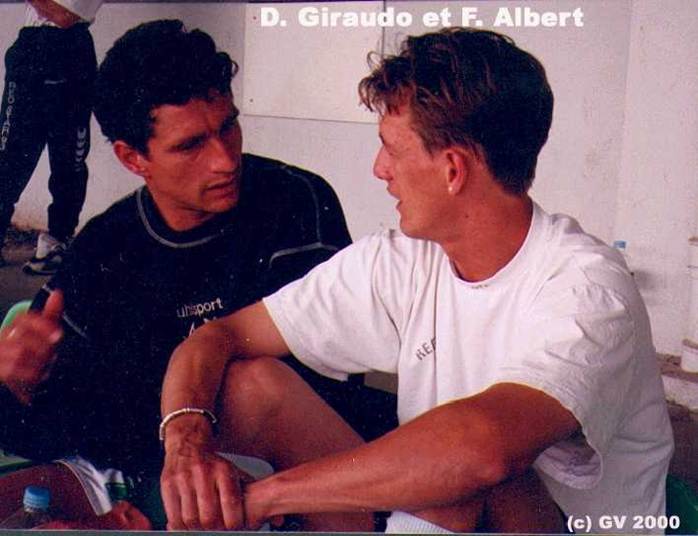 Florian Albert Junior en compagnie de David Giraudo